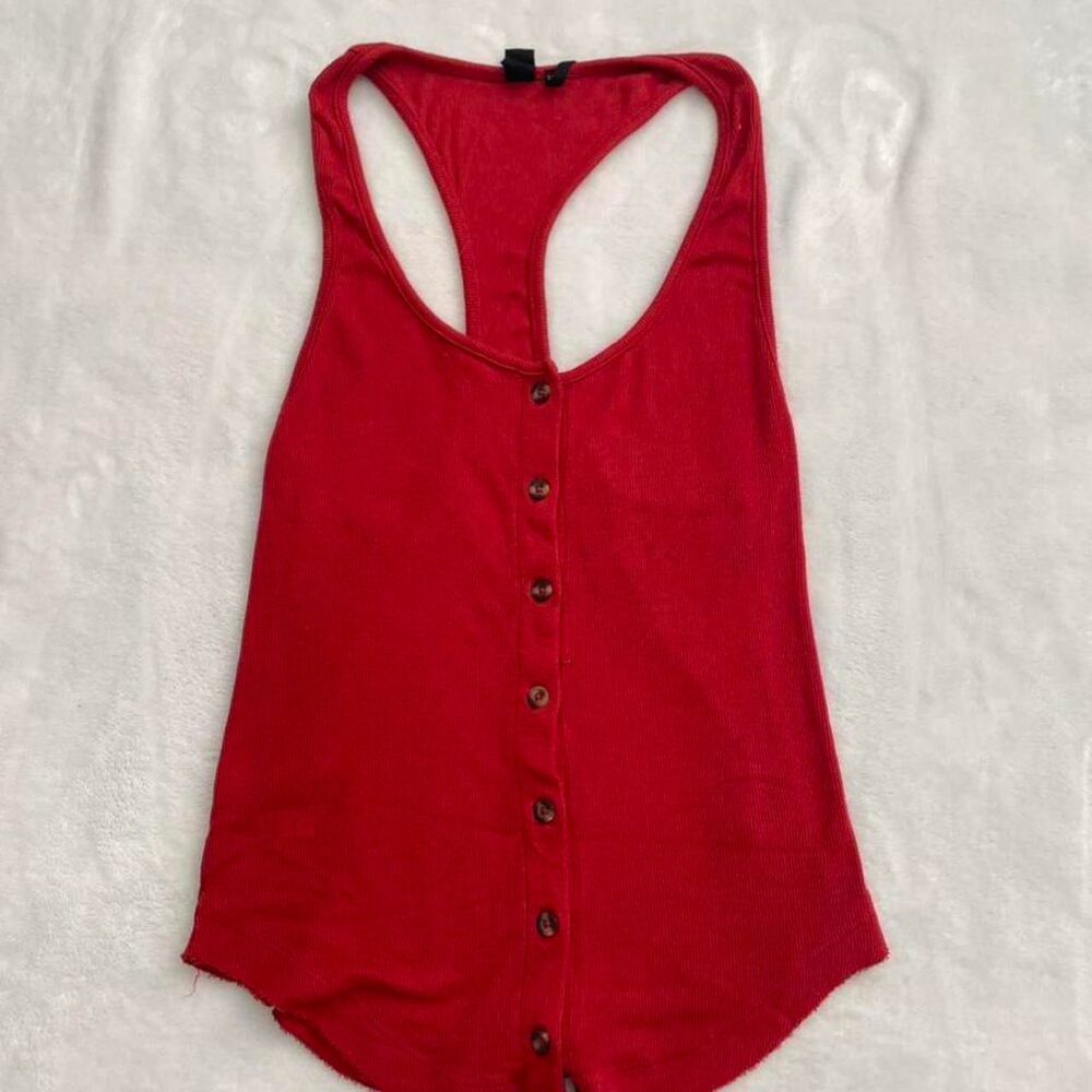 Urban Outfitters Out from Under Tank Top Women S Summer Sleeveless Red Festival